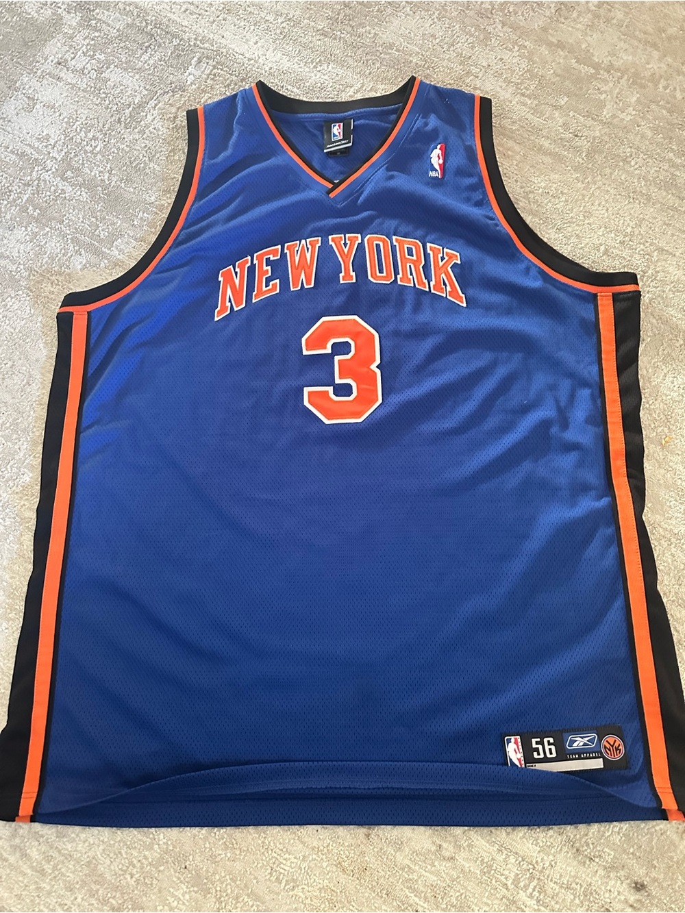 Reebok Blue and Orange New York Knicks NBA Team Jersey Patch